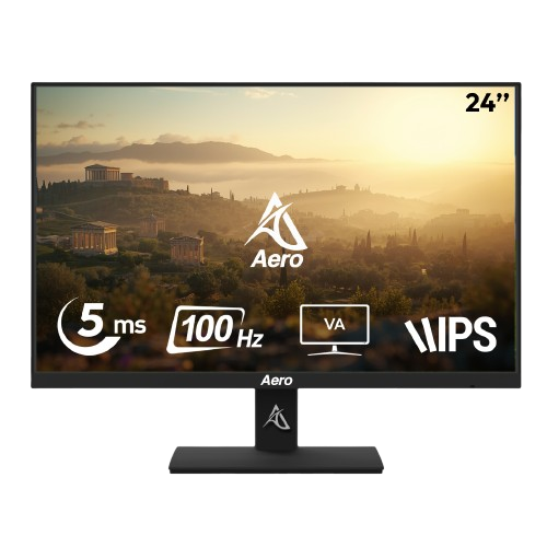 Ecran Gamer AERO AE24EFA 24” FHD VA 5ms 100Hz HDMI | DP HAUT PARLEUR