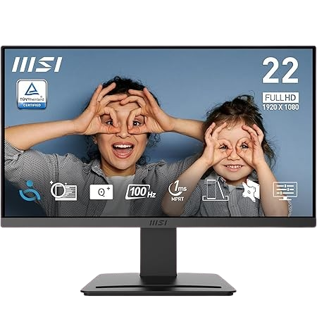 MSI 21.5" LED - PRO MP223 E2 FHD | 100 Hz | 1Ms